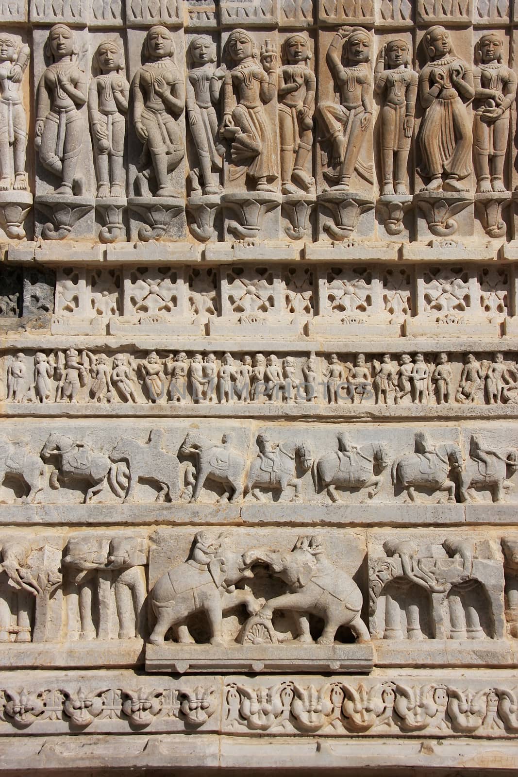 Decorative carving, Jagdish temple, Udaipur, India by donya_nedomam