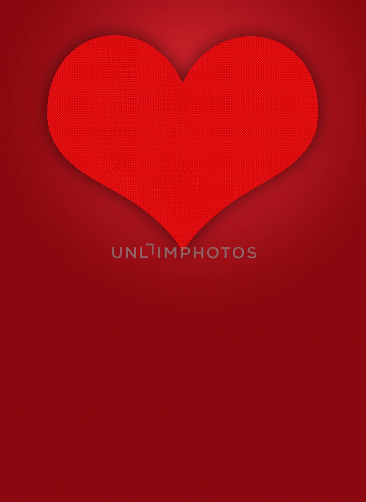 Red heart. The concept of Valentine's Day