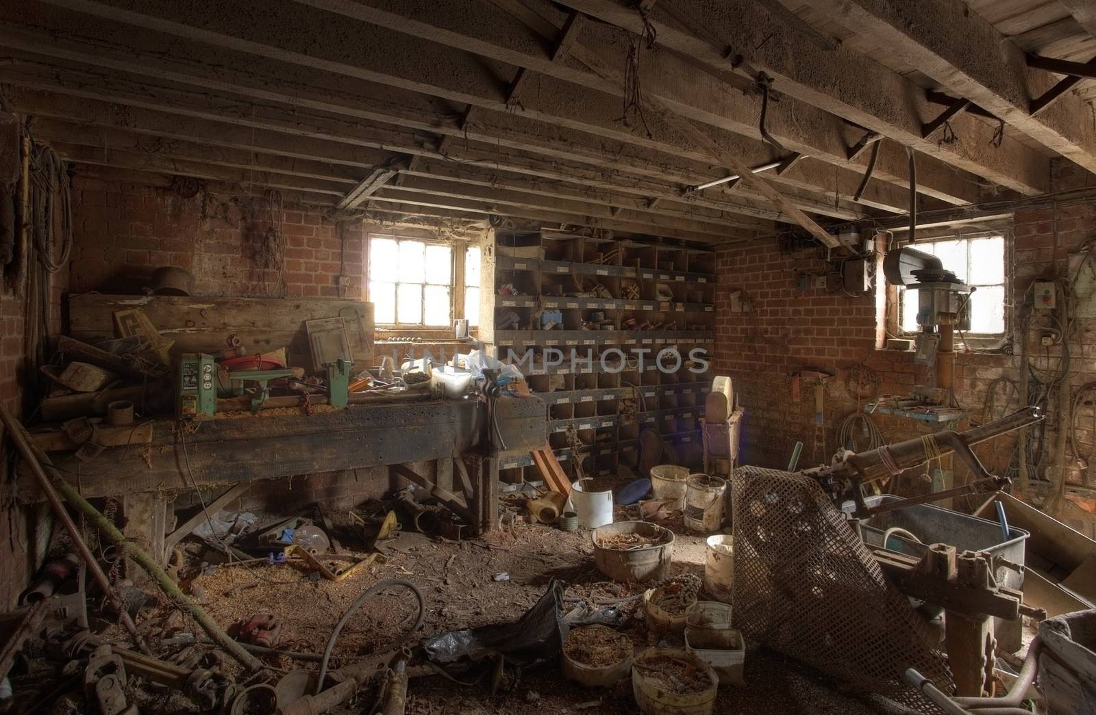 Old farm workshop, Shropshire, England.