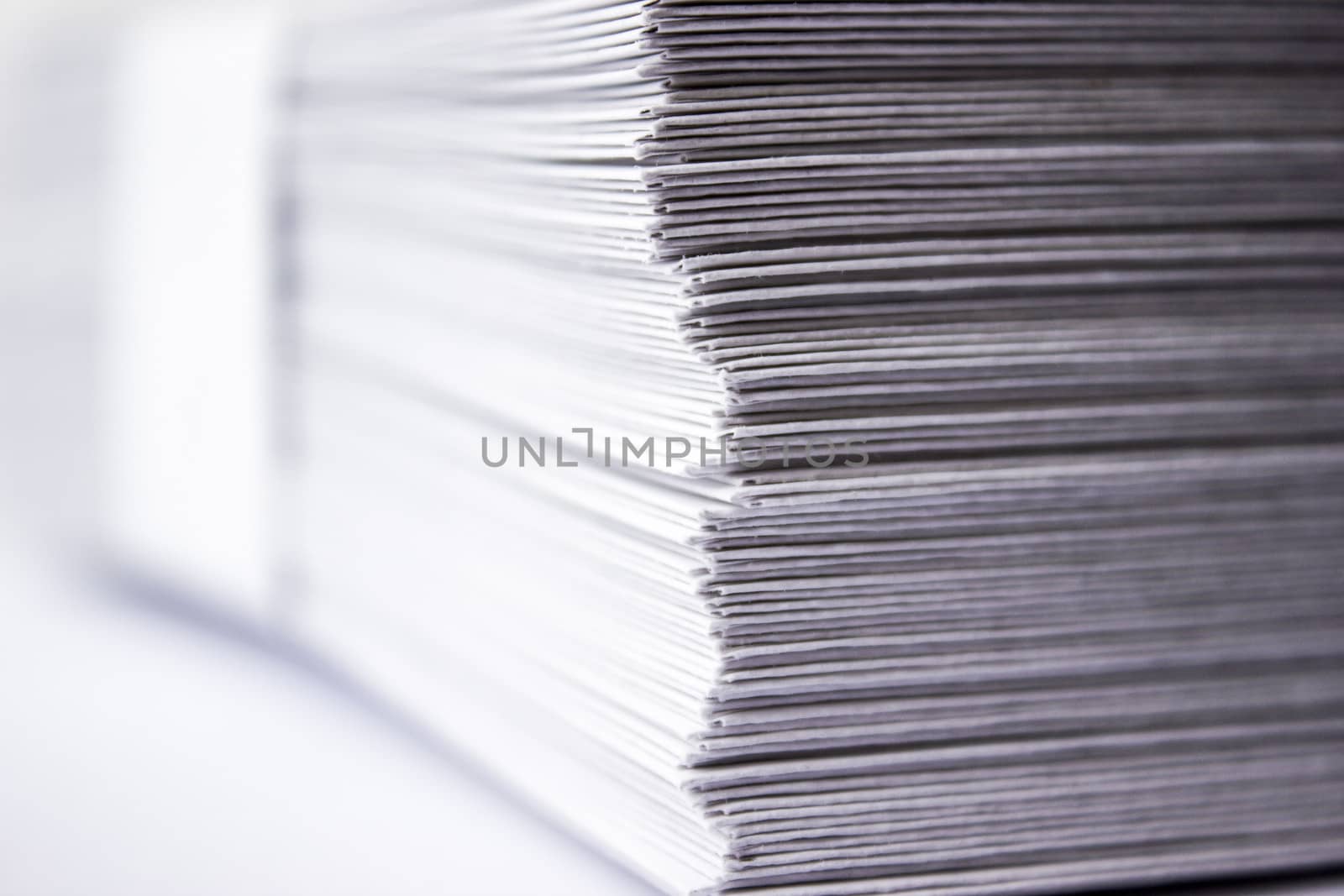 Stack of blank envelopes shot as a texture.