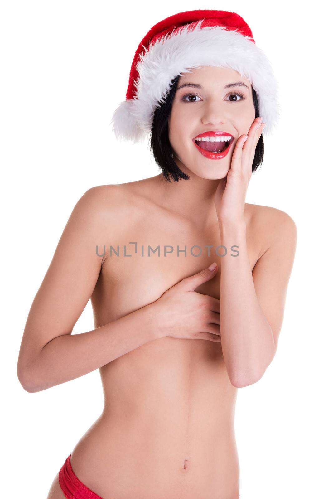 Sexy ,fit ,topless santa girl by BDS
