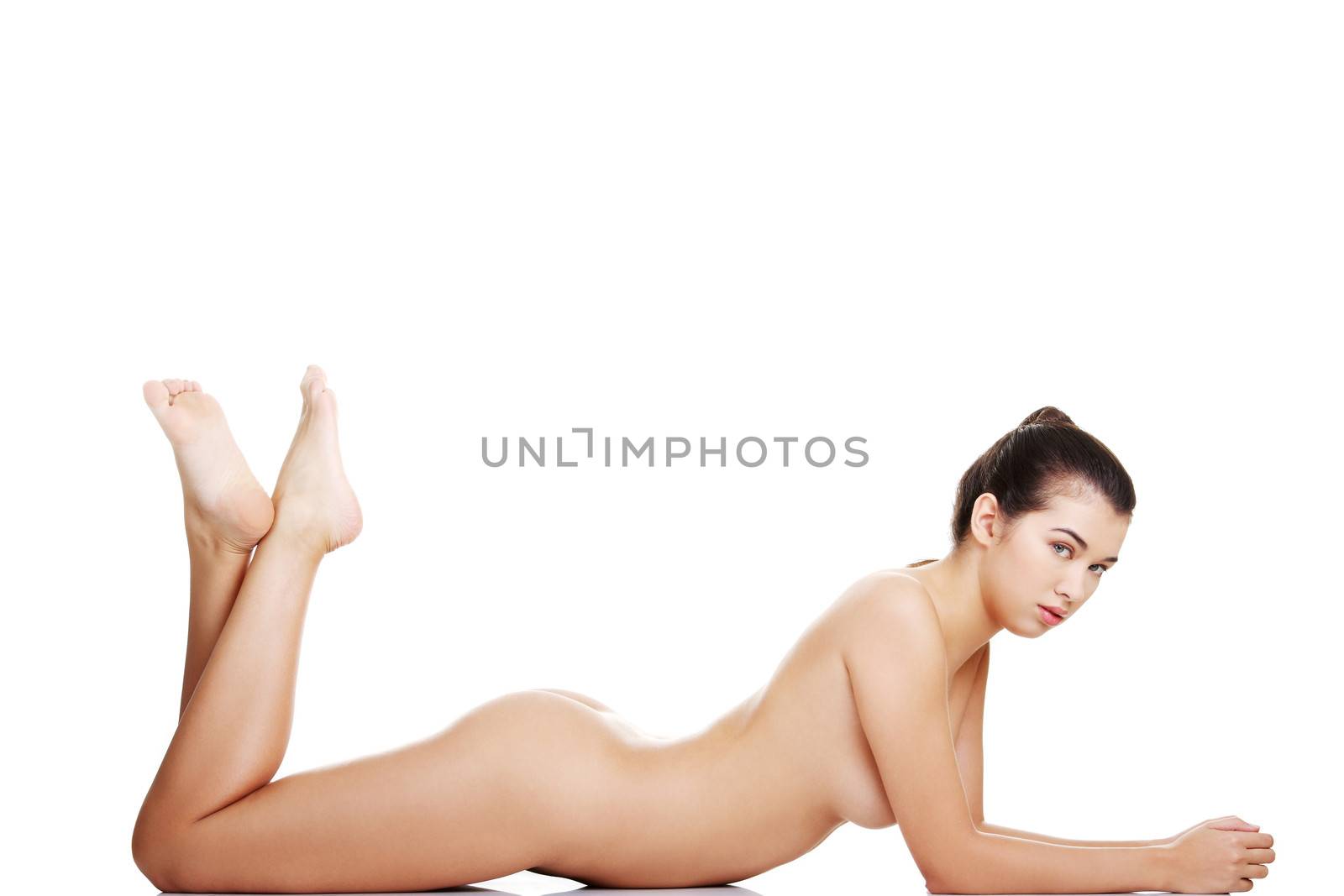 Sexy naked woman lying down by BDS