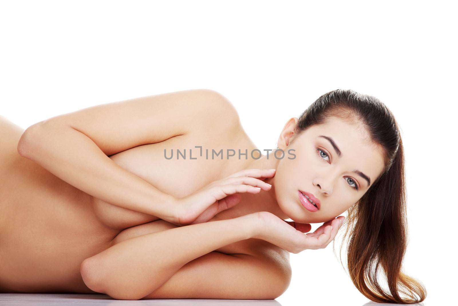 Sexy naked woman lying down by BDS