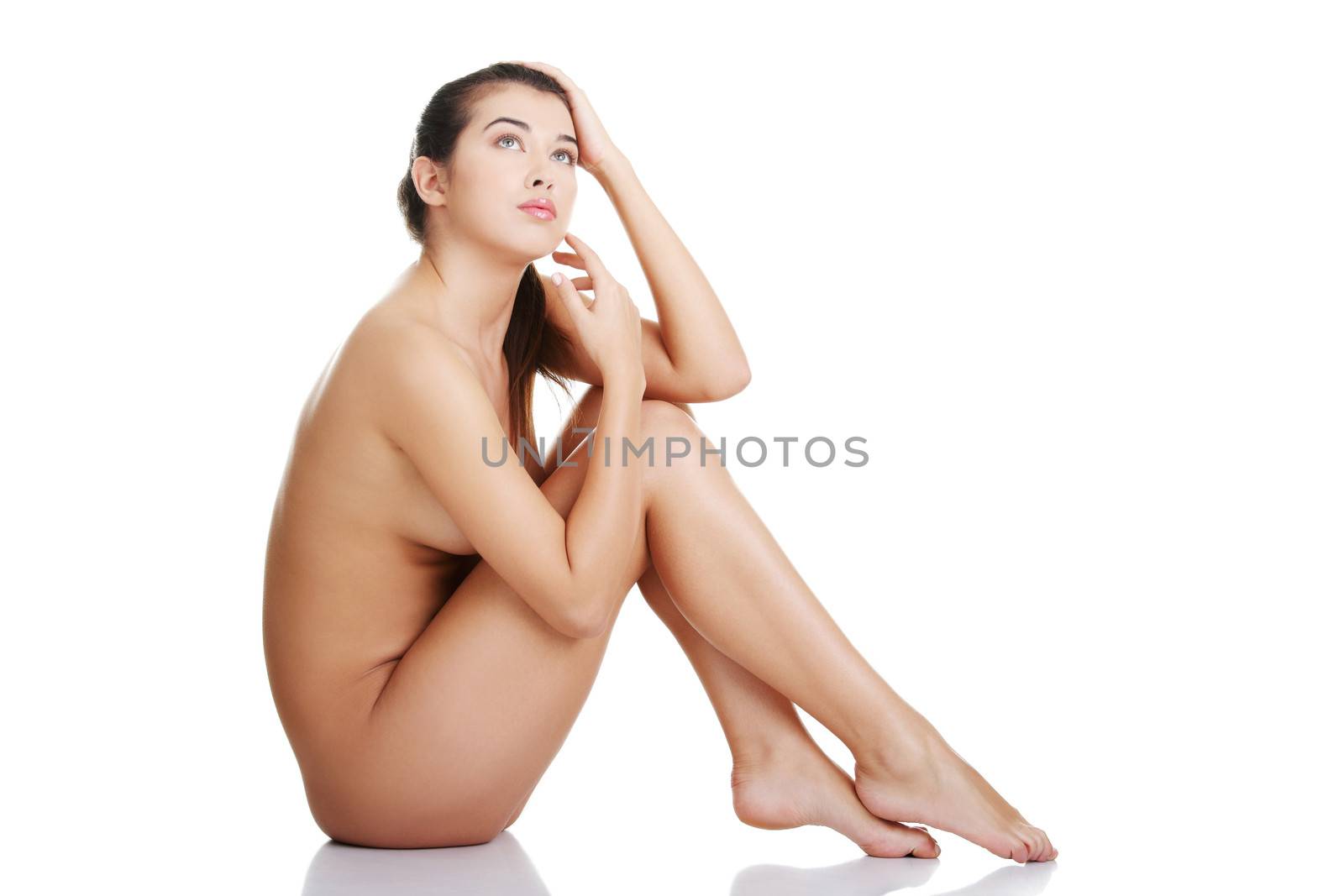 Sexy fit naked woman with healthy clean skin by BDS