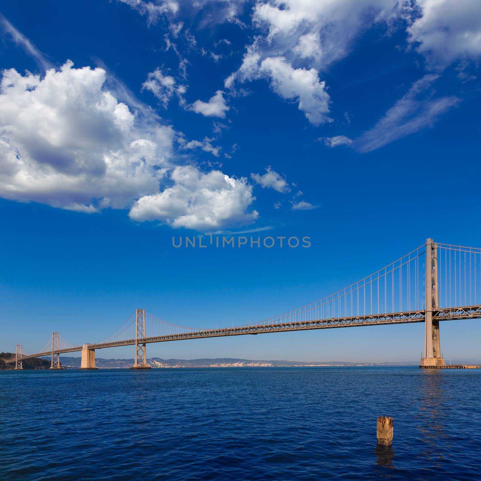 Bay Bridge in San Francisco to Oakland California USA