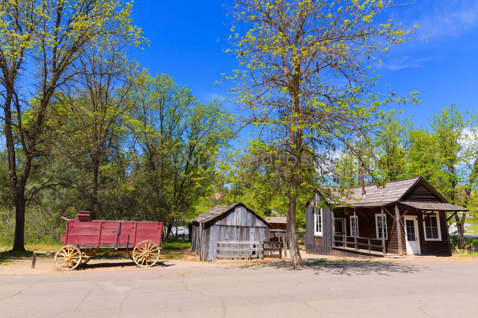 California Columbia a real old Western Gold Rush Town in USA