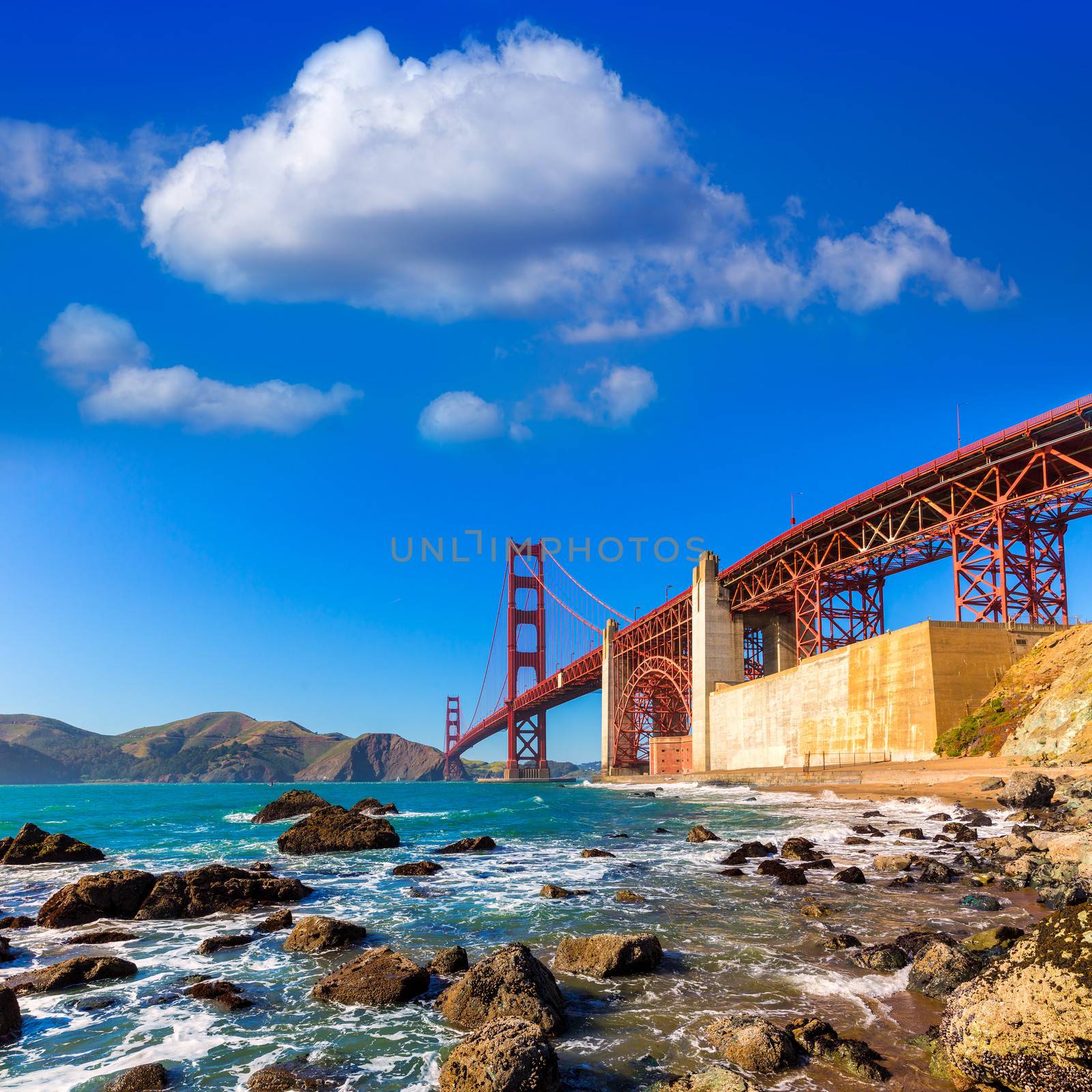 San Francisco Golden Gate Bridge Marshall beach California by lunamarina