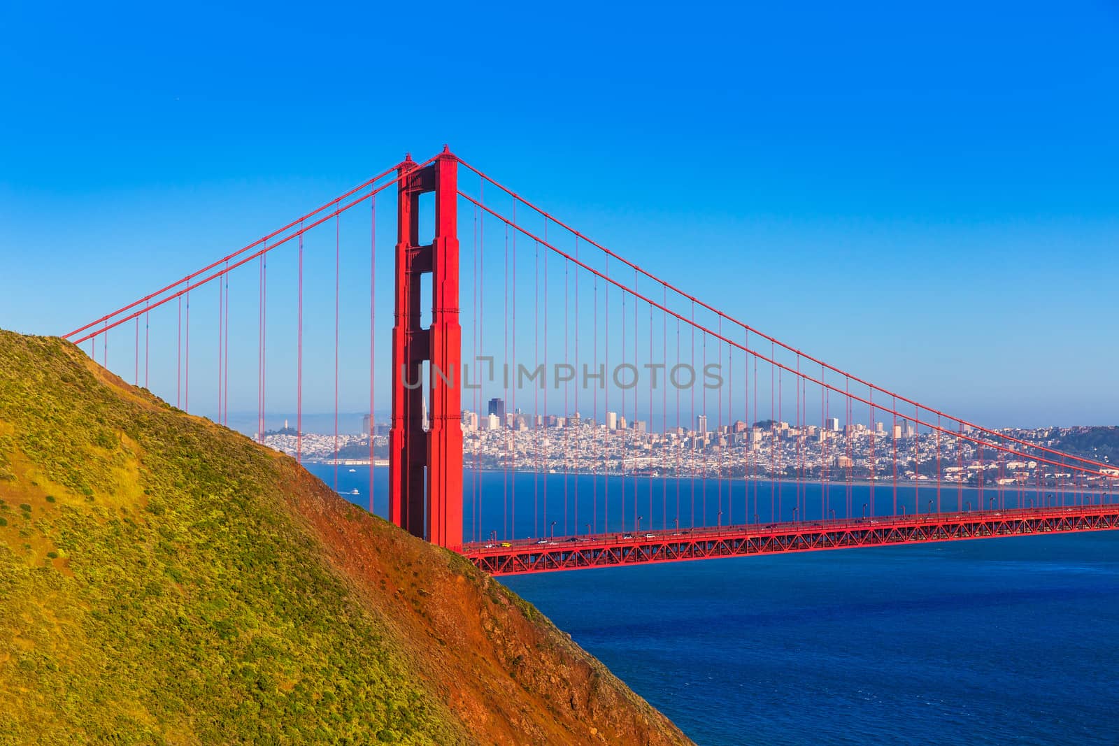 San Francisco Golden Gate Bridge Marin headlands California by lunamarina