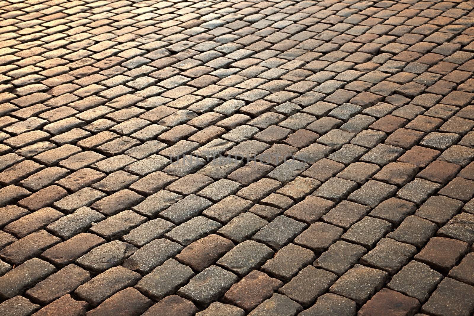 Pavement made of old stones