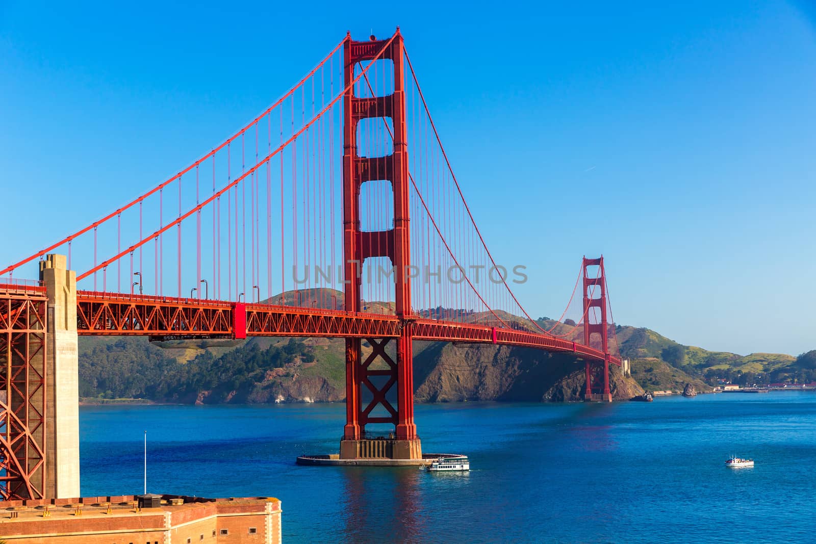 Golden Gate Bridge San Francisco from Presidio California by lunamarina