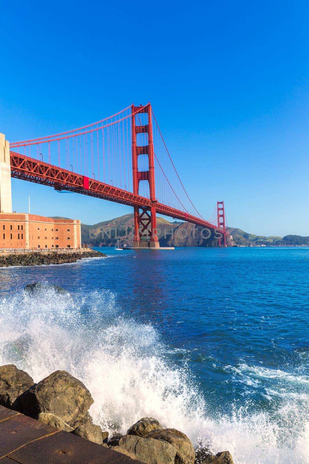 Golden Gate Bridge San Francisco from Presidio California by lunamarina