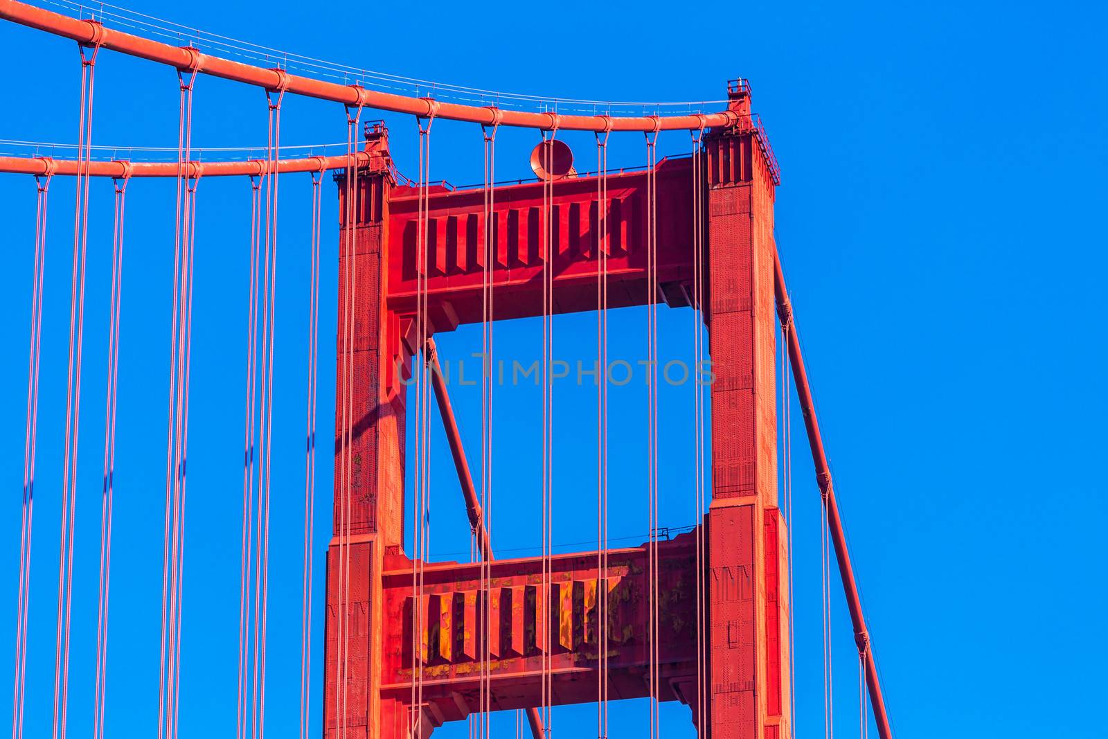 Golden Gate Bridge details in San Francisco California by lunamarina