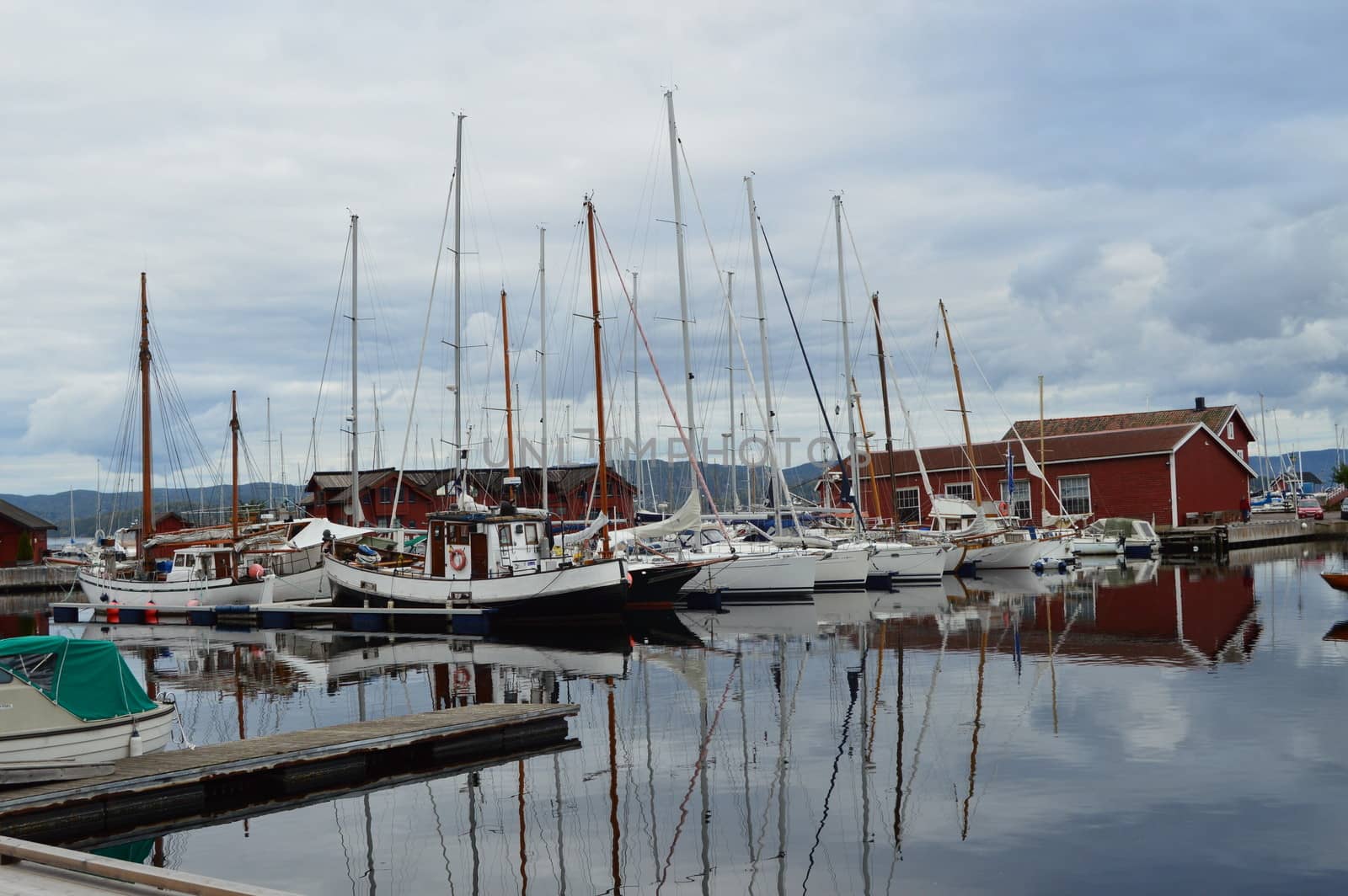 Holmestrand harbour, Norway