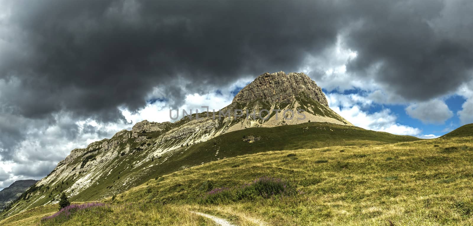 Storm clouds over the Mount Castellazzo by Mdc1970