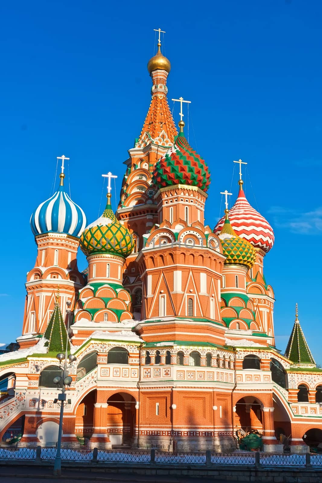 Saint Basil Cathedral at Red Square, Moscow Kremlin, Russia.