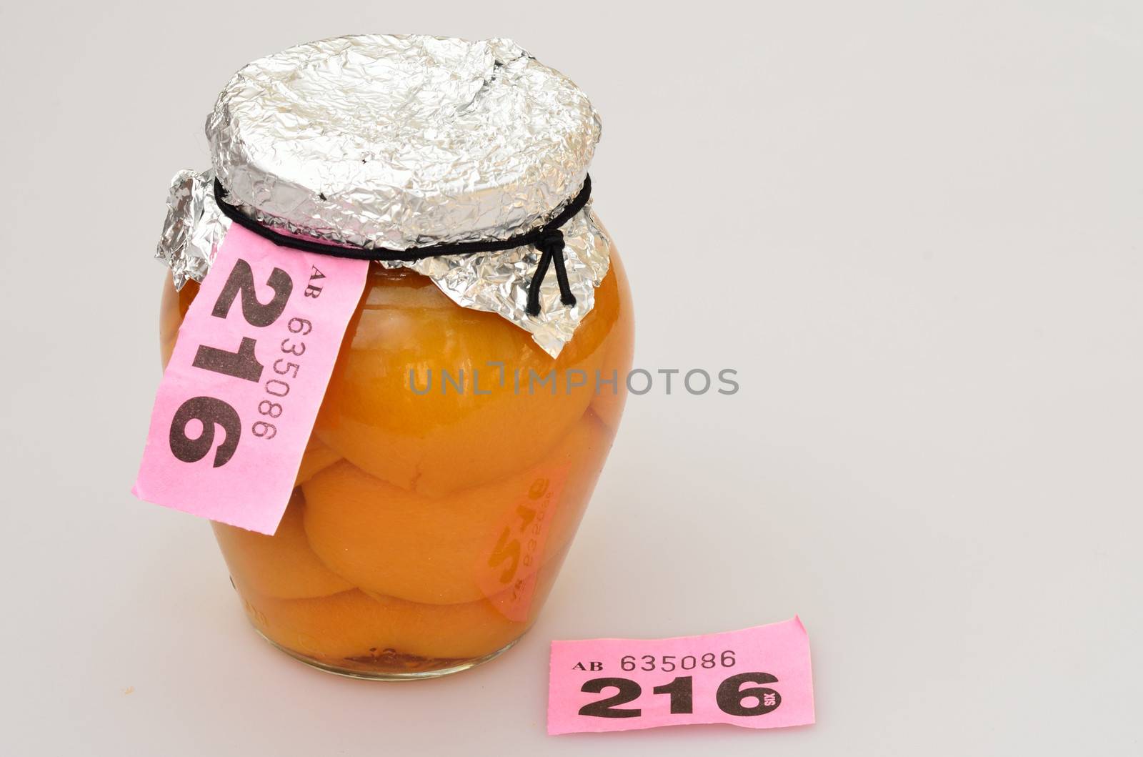 Prize winning jar of fruit