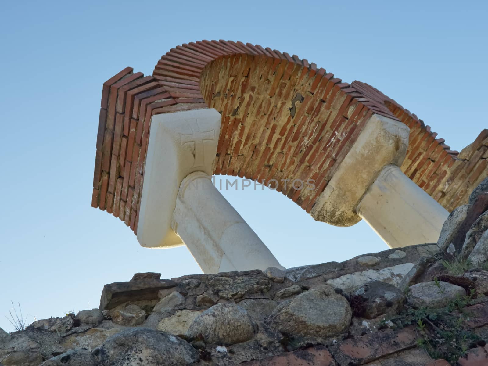 Ruins Of Heraclea Lyncestis In Bitola, Republic Of Macedonia        
