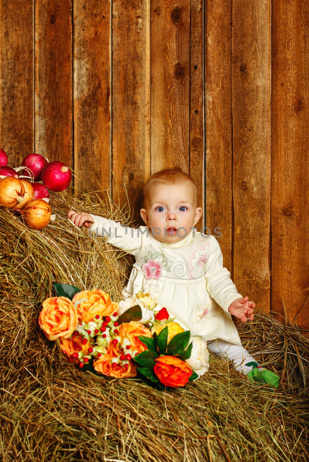 Baby in hay by Vagengeym