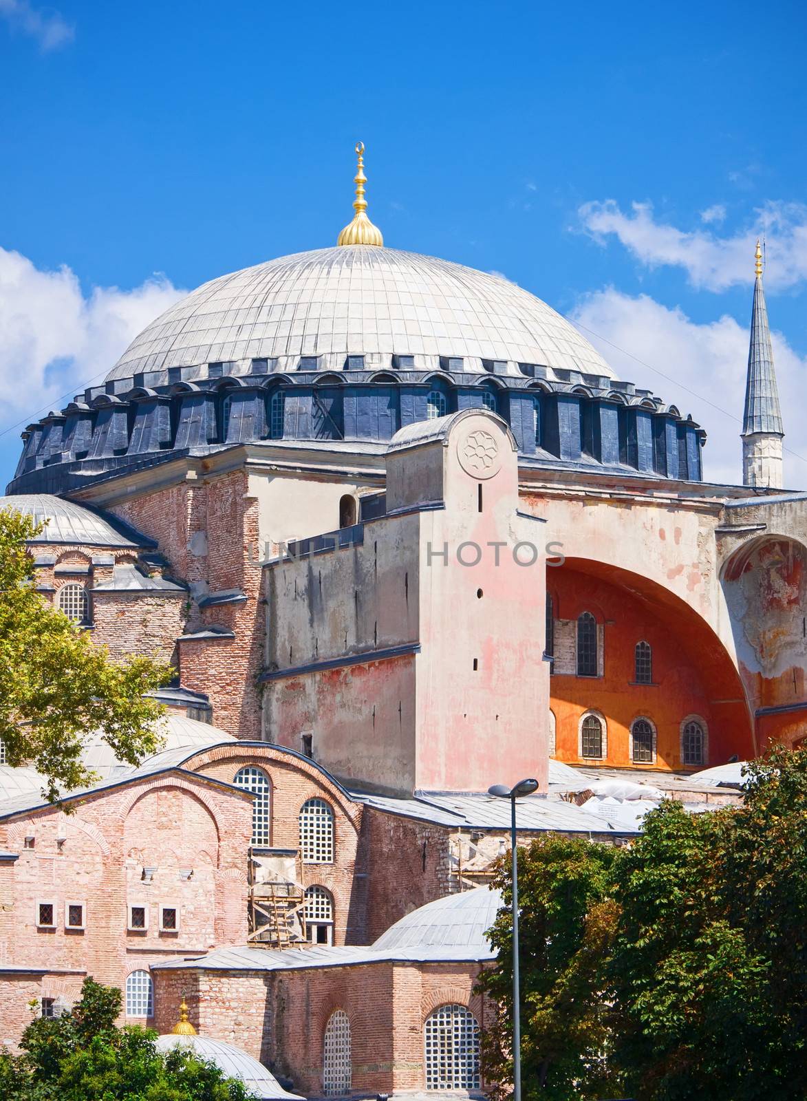 Beautiful view of Hagia Sophia in Istanbul, Turkey