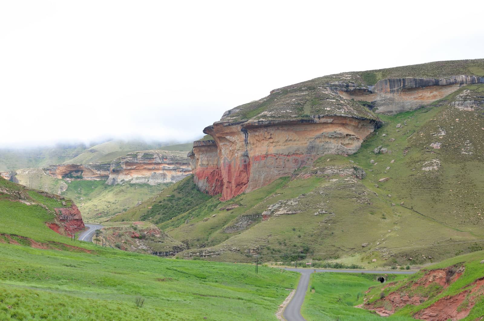 Mushroom Rocks in the Golden Gate Highlands National Park, South Africa. 