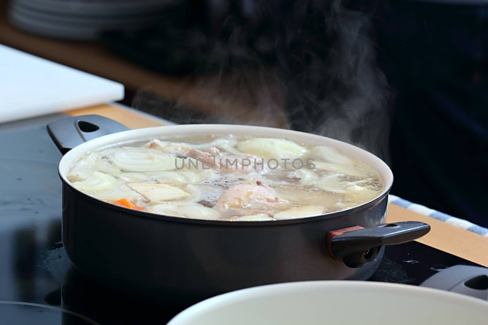 Soup in the saucepan by dedmorozz