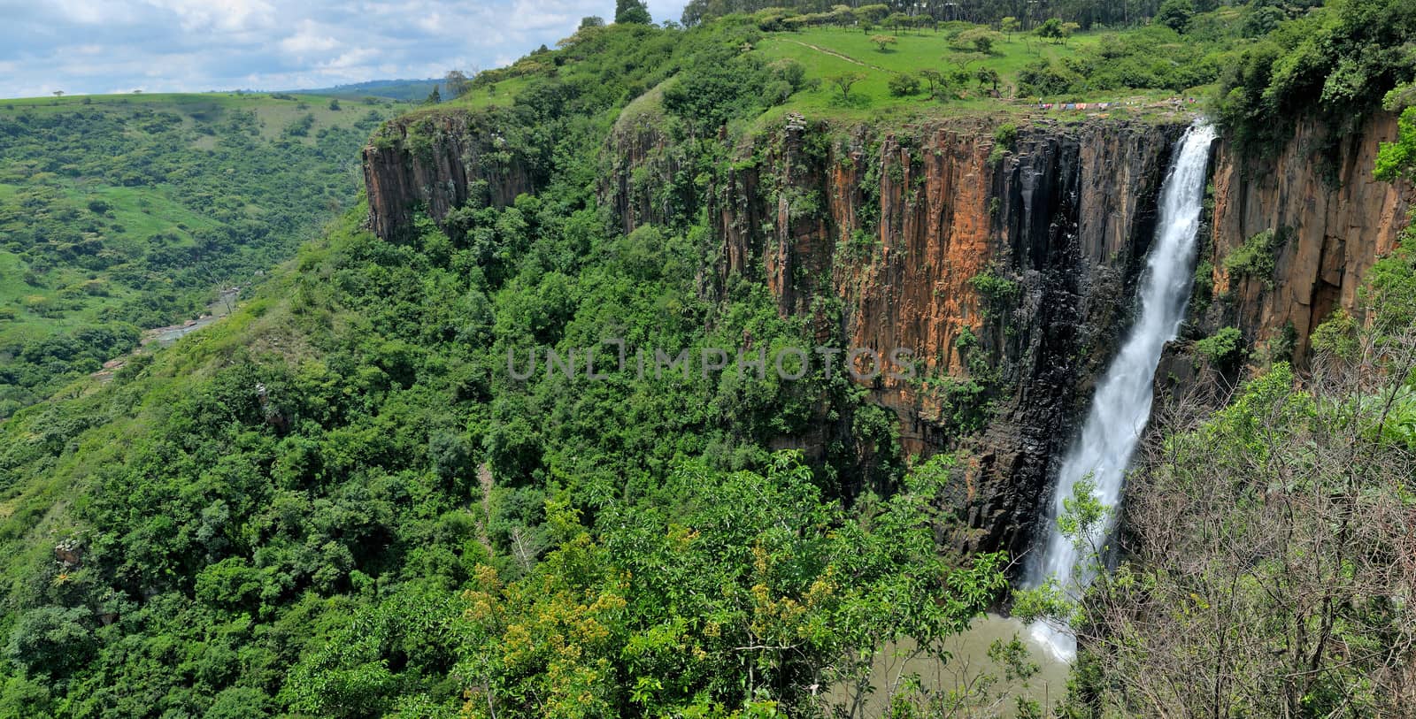 Howick Falls, Kwazulu-Natal, South Africa. Stitched panorama from 5 separate photos