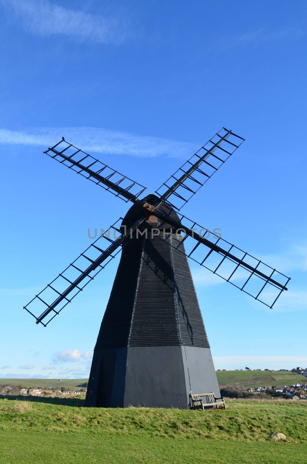 This windmill at Rottingdean near Brighton,Sussex,England was built in 1802 and is one of the oldest mills in the County.
