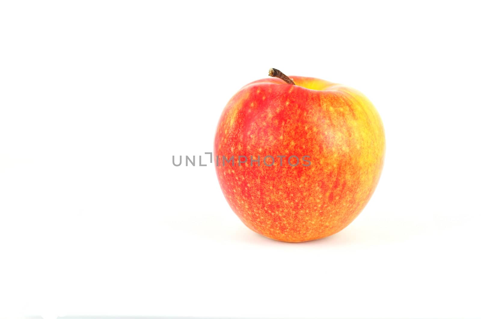 ripe apple isolated on white background