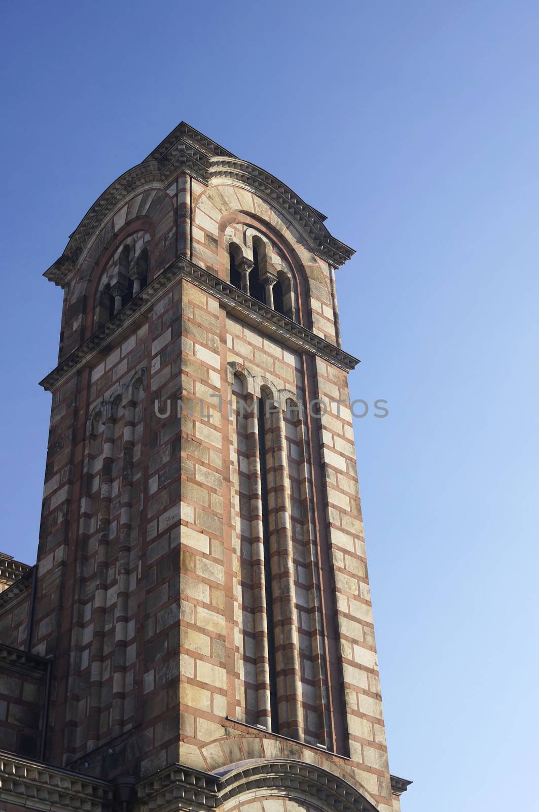 Details of St. Mark's church in Belgrade, Serbia