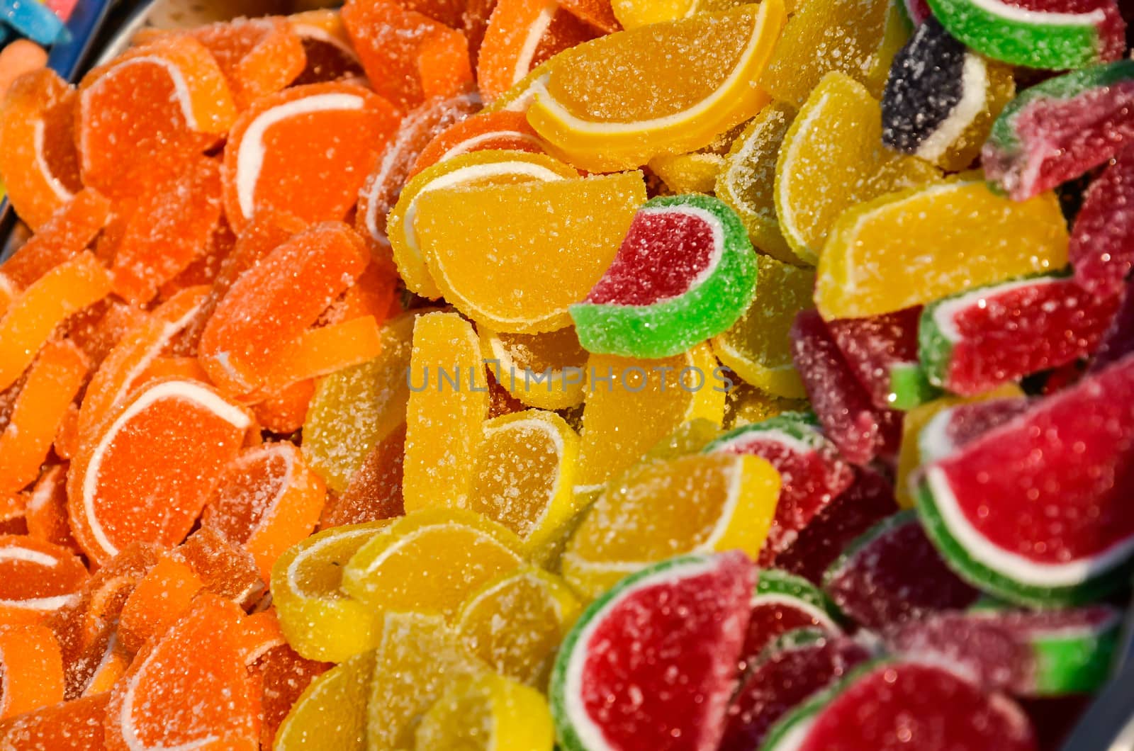 Colorful gummy candies