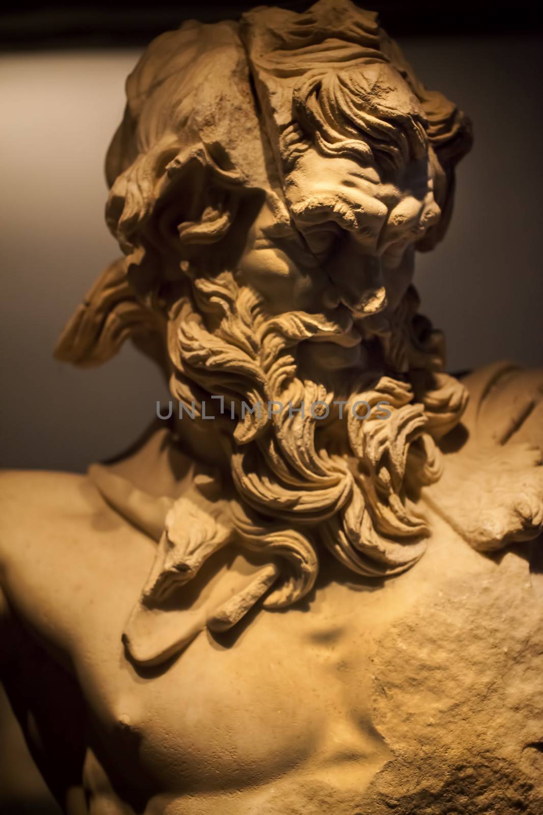 Antique age Marble Face and Body Statue by okanakdeniz