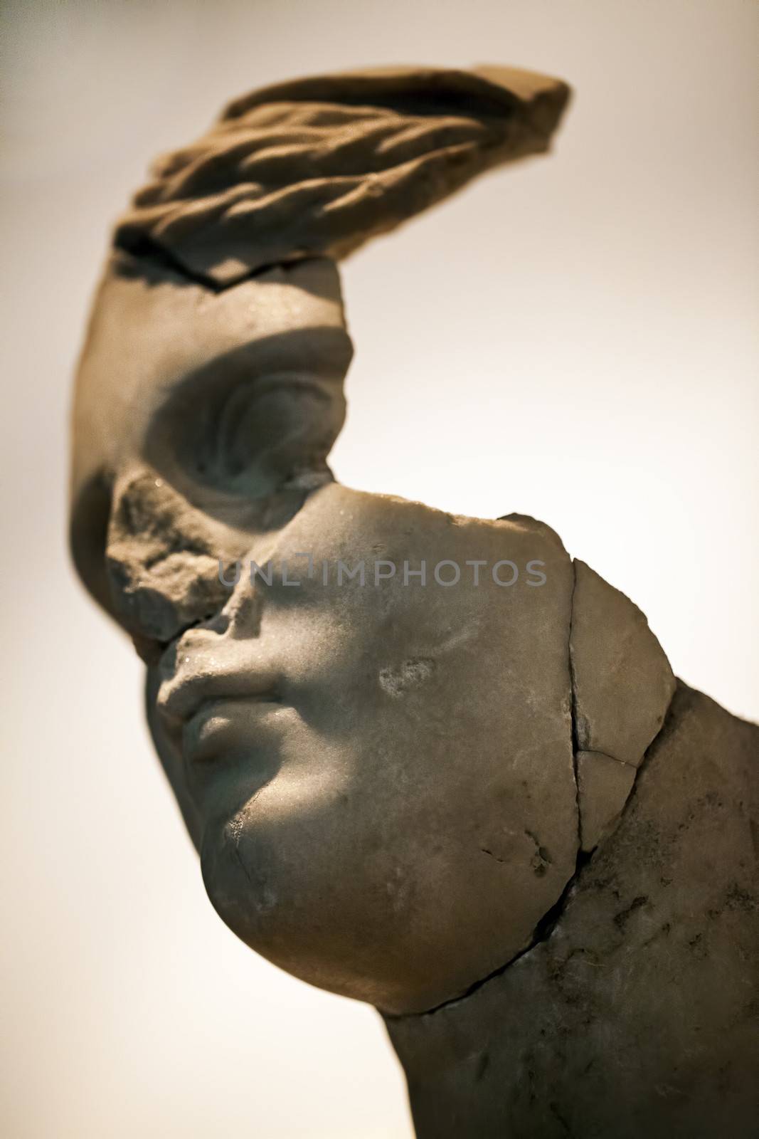 Antique age Marble Face and Body Statue by okanakdeniz