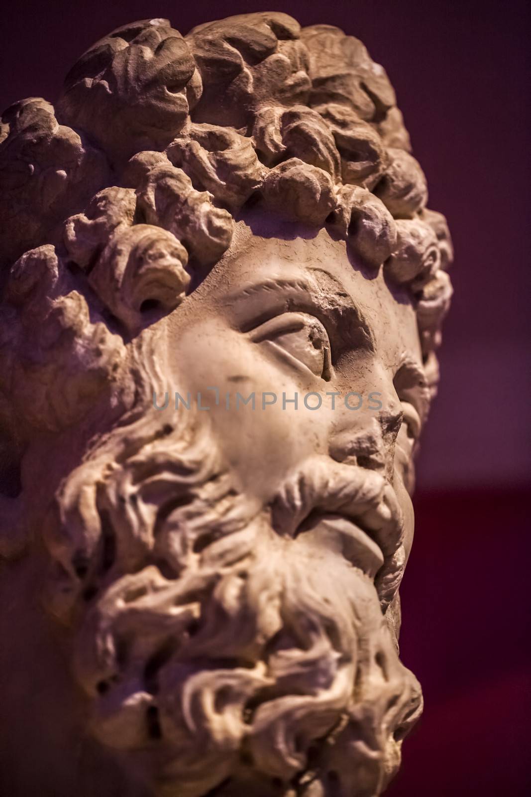 Antique age Marble Face and Body Statue by okanakdeniz