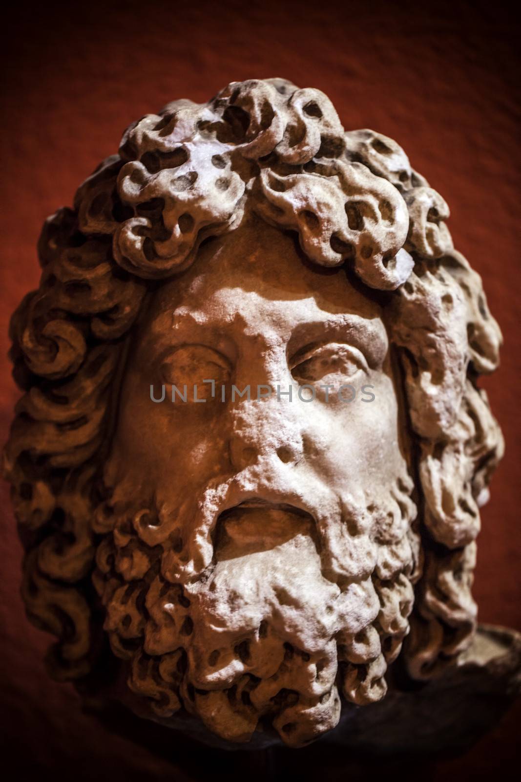 Antique age Marble Face and Body Statue by okanakdeniz