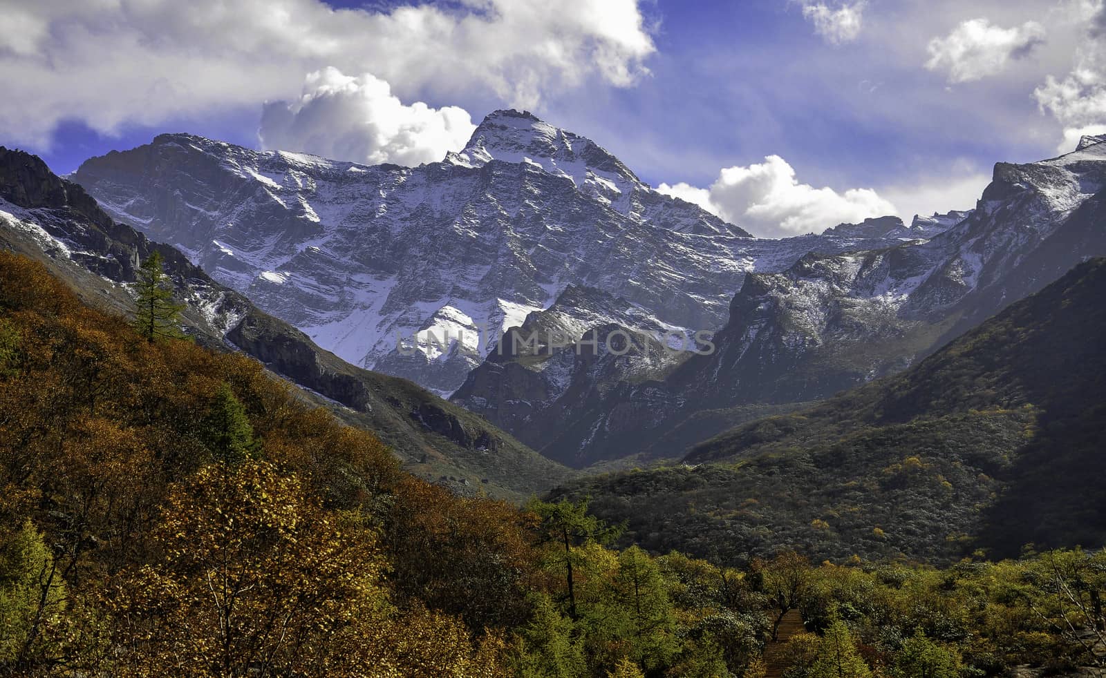 The snow mountain of Shangri-la in Sichuan province of China.