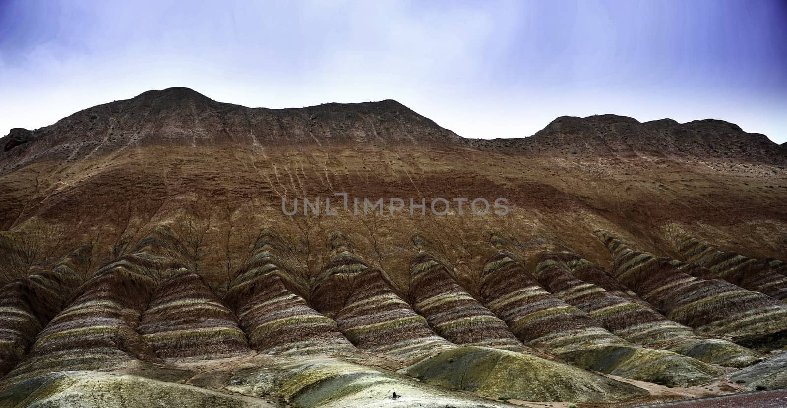 The Danxia mountain in Zhangye of Gansu province of China.