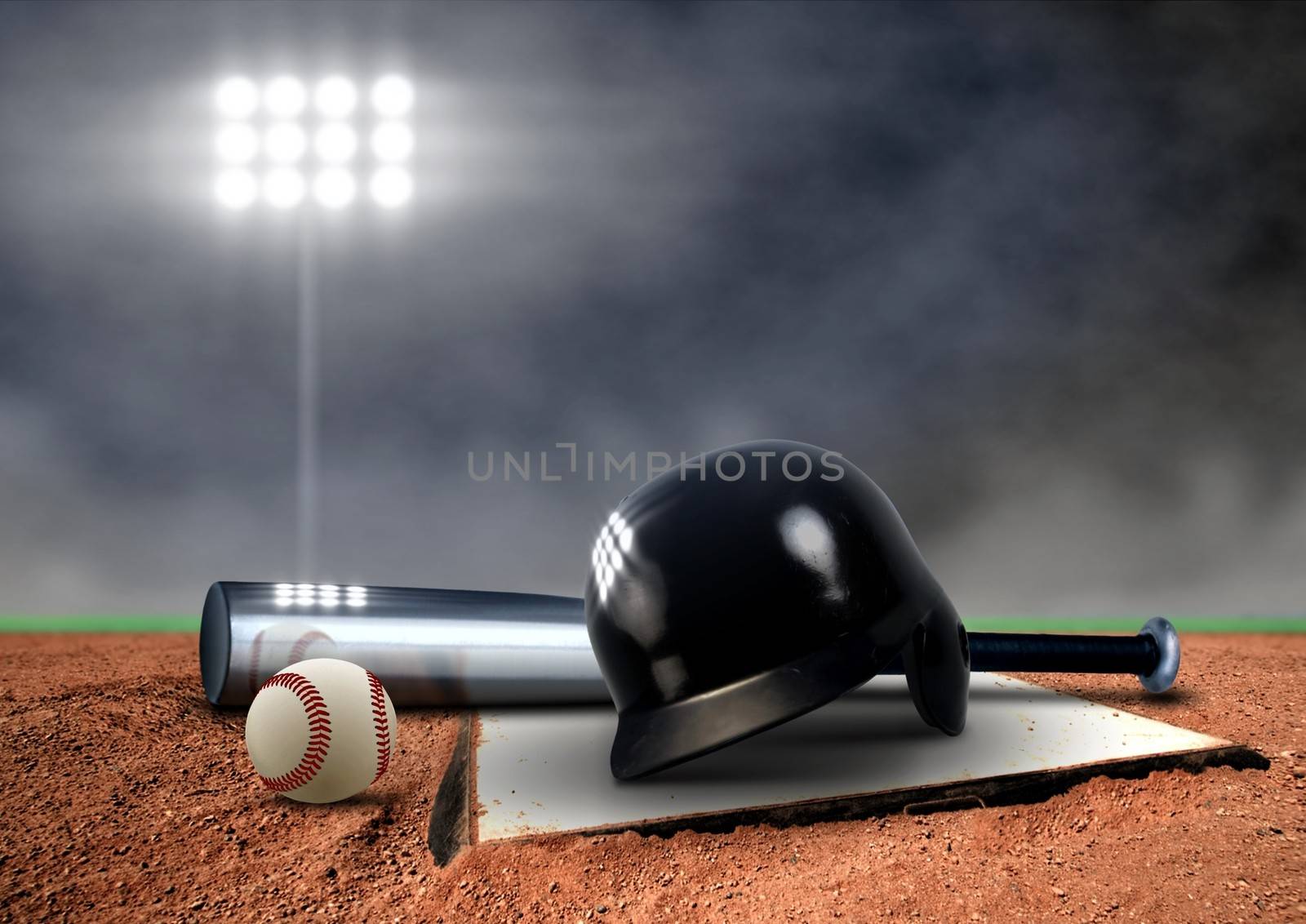 Baseball Equipment under spotlight by razihusin