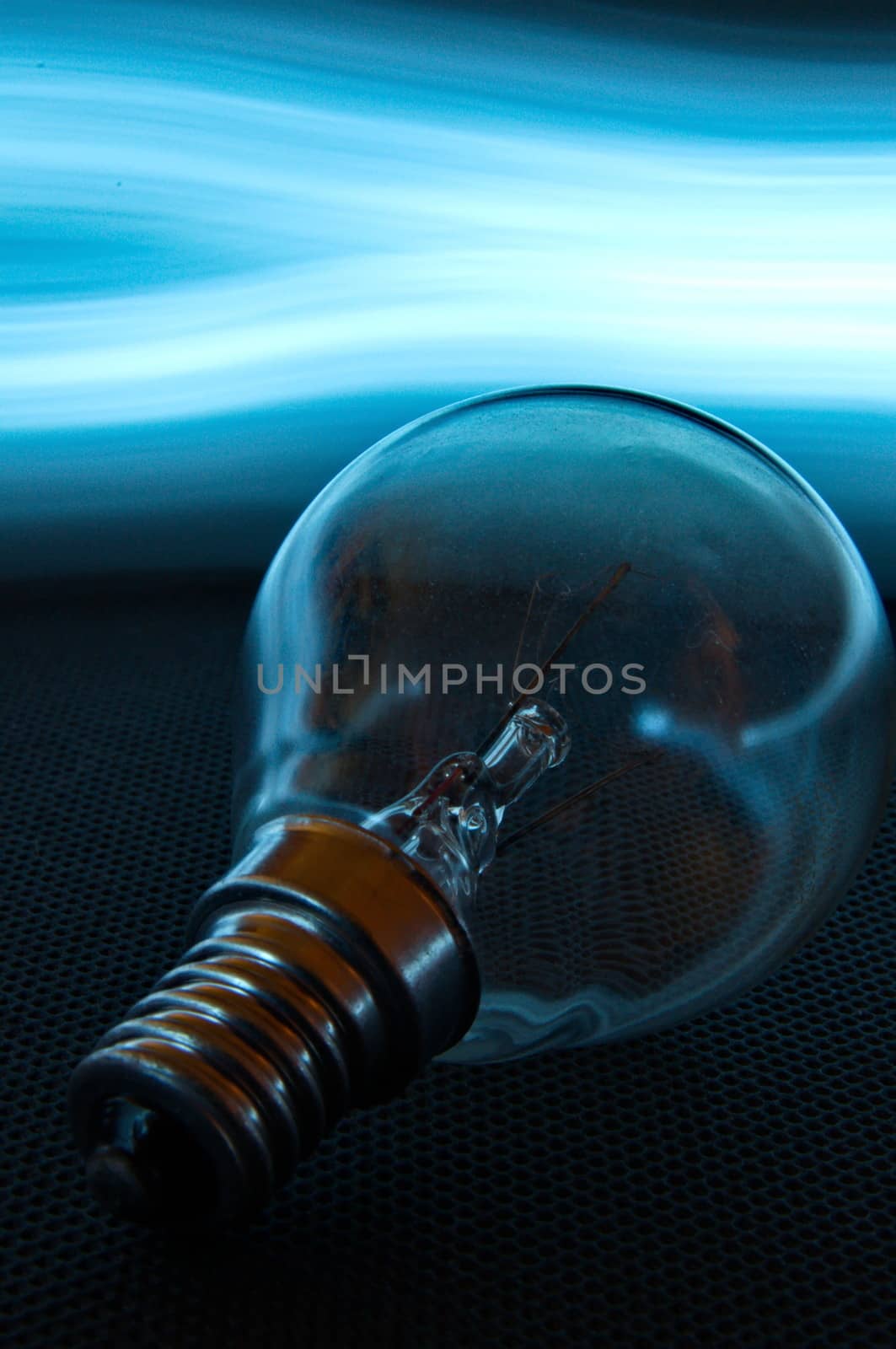 Lightbulb wiht enlighted background