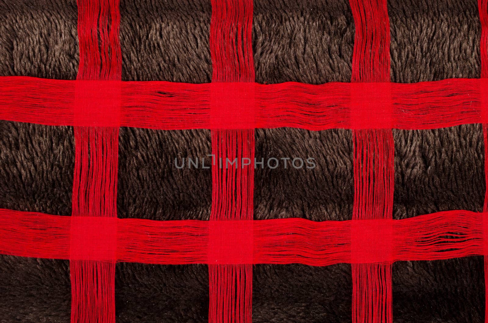 Vibrant  traditional Senegalese fabric in the shape of a grid