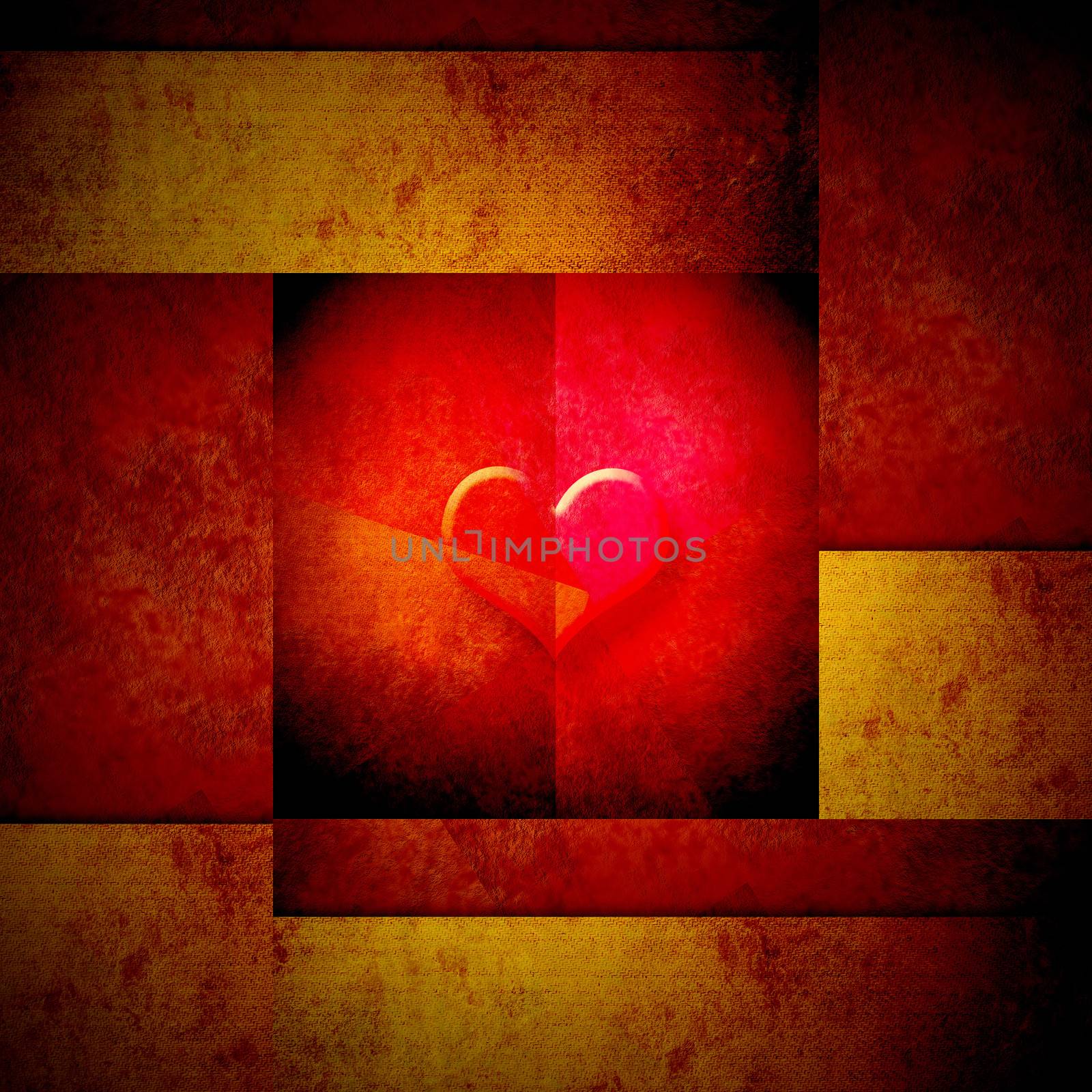 Valentines day, heart background by Carche