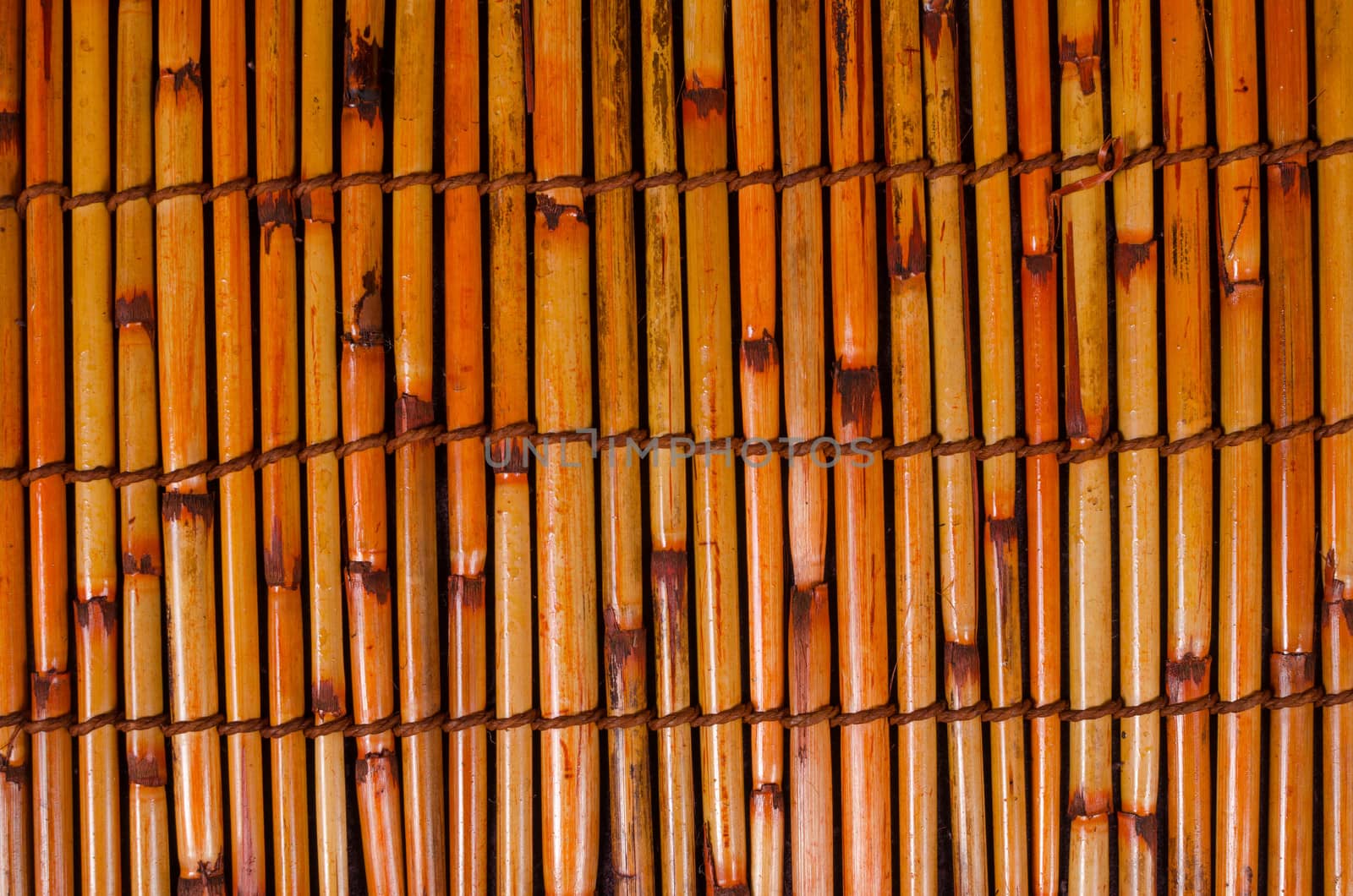 Full frame take of a traditional bamboo mat