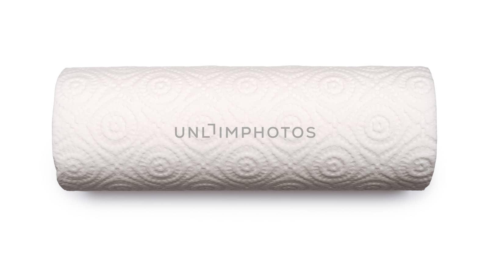 Paper towel roll isolated on white background