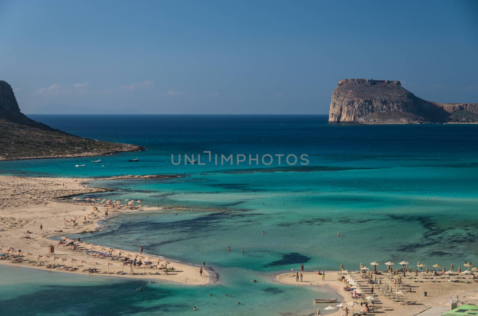 The Balos Beach lagoon in Crete by ellepistock