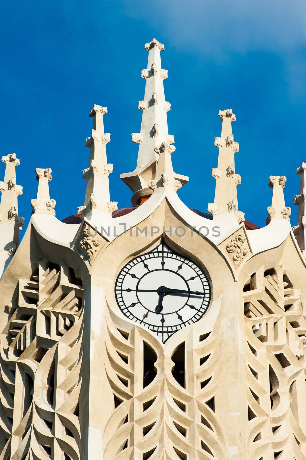 Clocktower of the Auckland University - Old Arts Building was founded in 1926. This university is the largest one in New Zealand