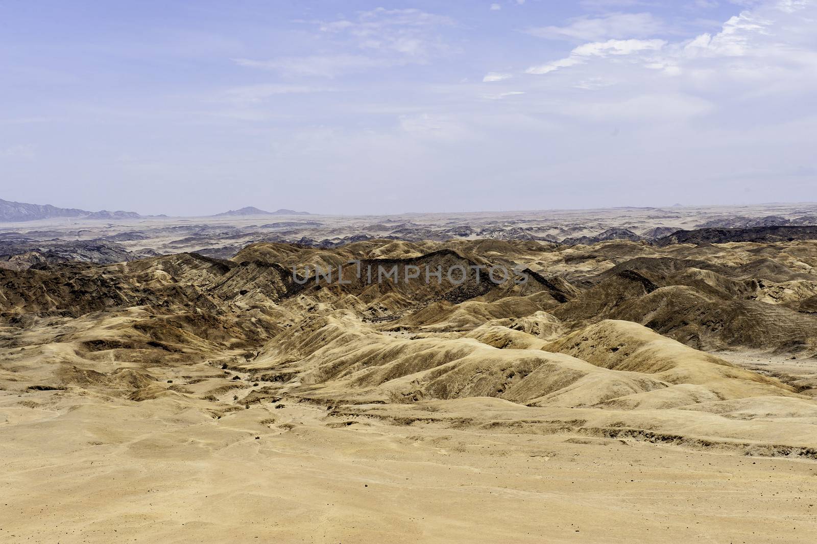 The landscape of Namib Desert in Namibia.