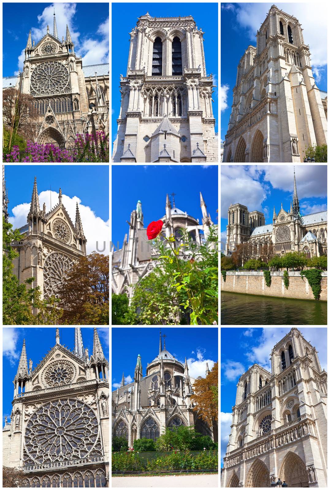 Notre Dame de Paris, famous cathedral in France