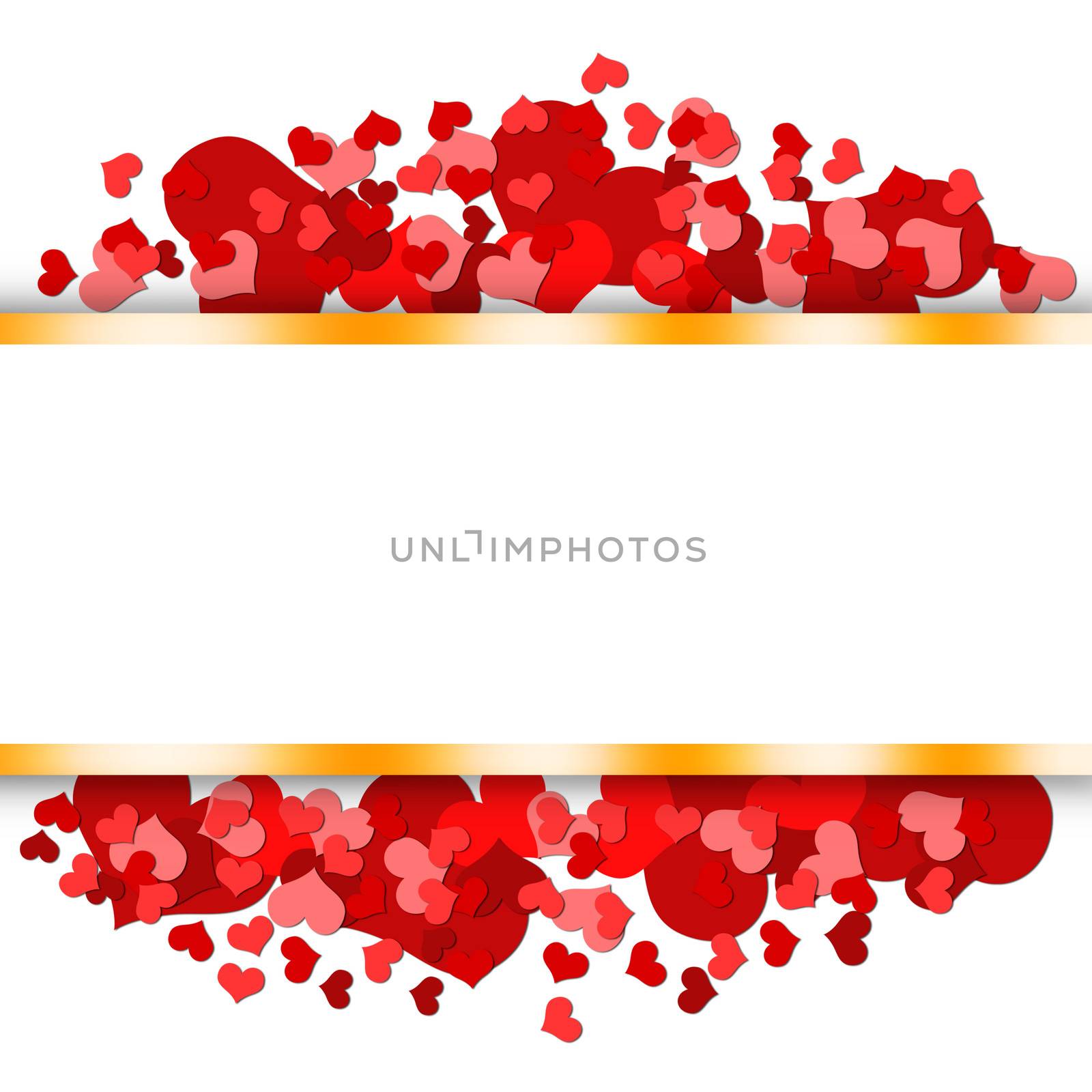 Abstract background of hearts. The concept of Valentine's Day