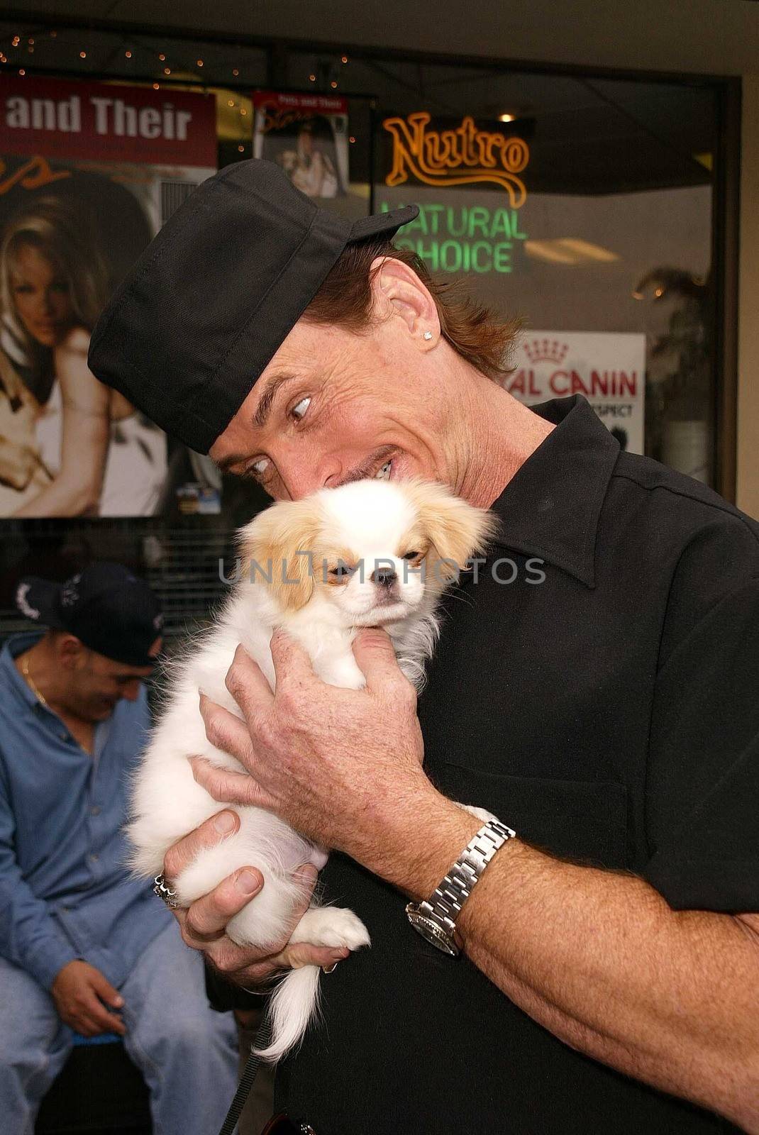 David Shark Fralick at the launch of Last Chance for Animals' "Pets & Celebrities" at Pet Mania, Burbank, CA 11-15-03