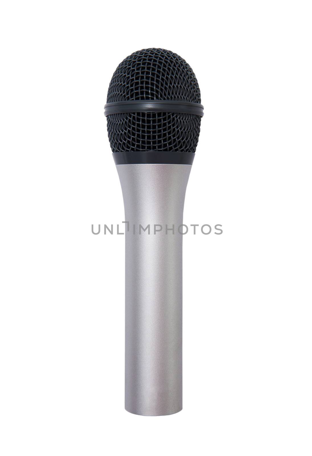 Microphone isolated on the white  background
