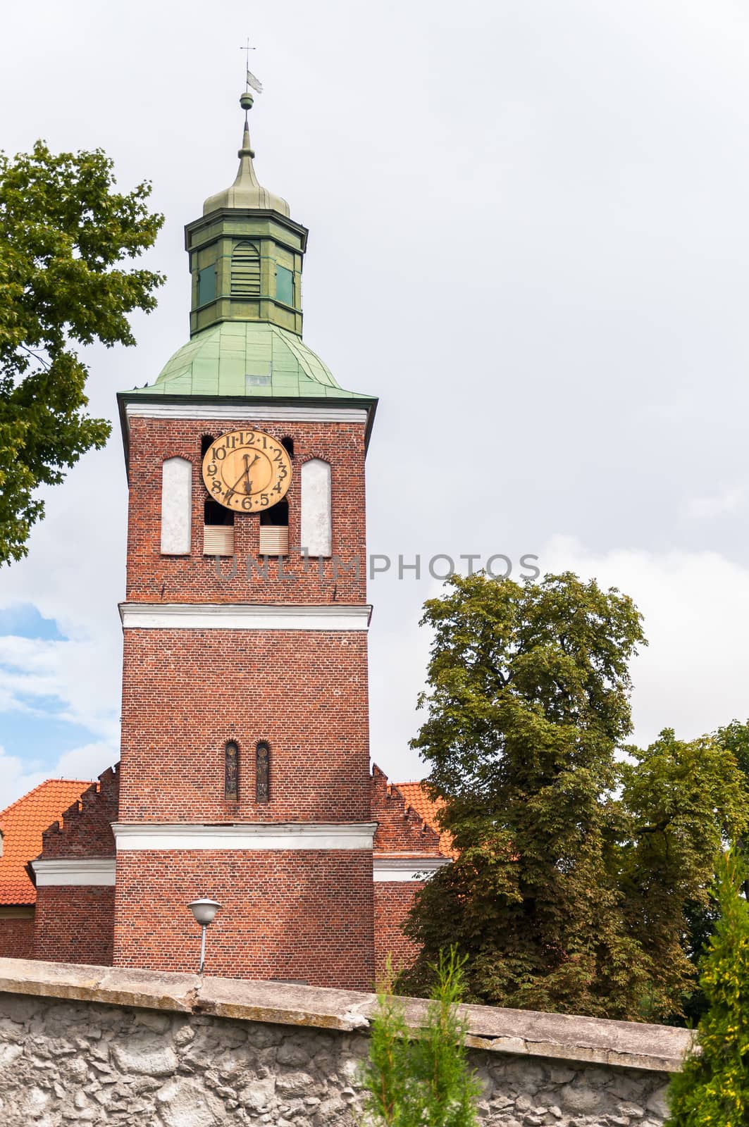 Church tower in Wegorzewo, Masurian Lake District by mkos83